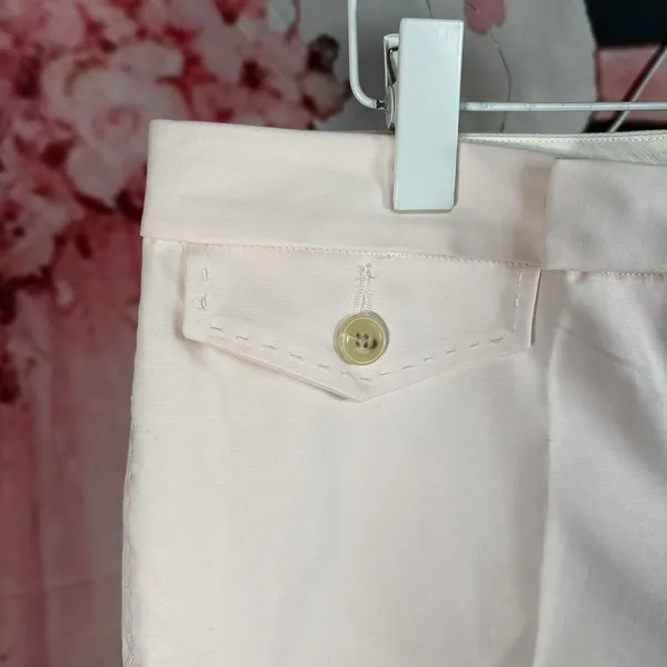 Banana Republic Pants Womens 14 Light Pink Wide Leg Snow Day High Rise Cropped - Image 5