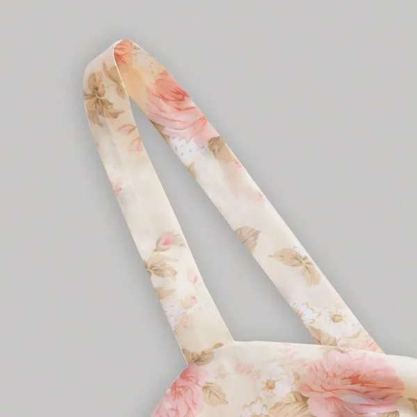 Floral Print Ruched Asymmetrical Hem Cami Dress - Image 4