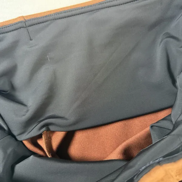 T Tahari Pants Womens Medium Brown‎ Faux Leather High Rise Stretch Pull On Slim - Image 7