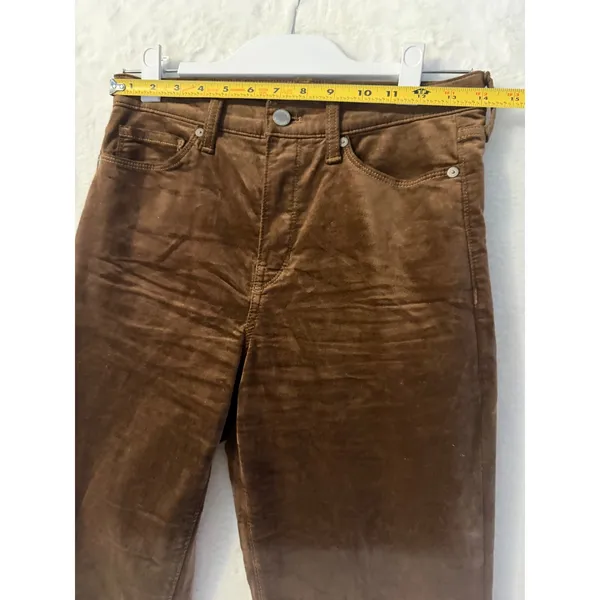 Banana Republic Brown Corduroy High Rise Flare Leg‎ Pants Womens 27 Inseam 31 - Image 5