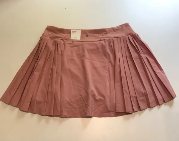 Calia Women's 14" Side Pleat Court Skort in Guava Pink Size XL NWT - Image 2