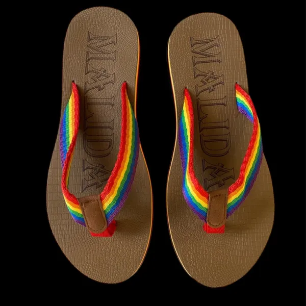 Malida Rainbow Colors Sandals‎ Size 8.5 - Image 6