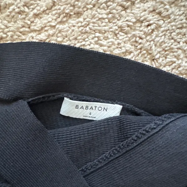 Aritzia Black Babaton criss cross tank top - Image 2