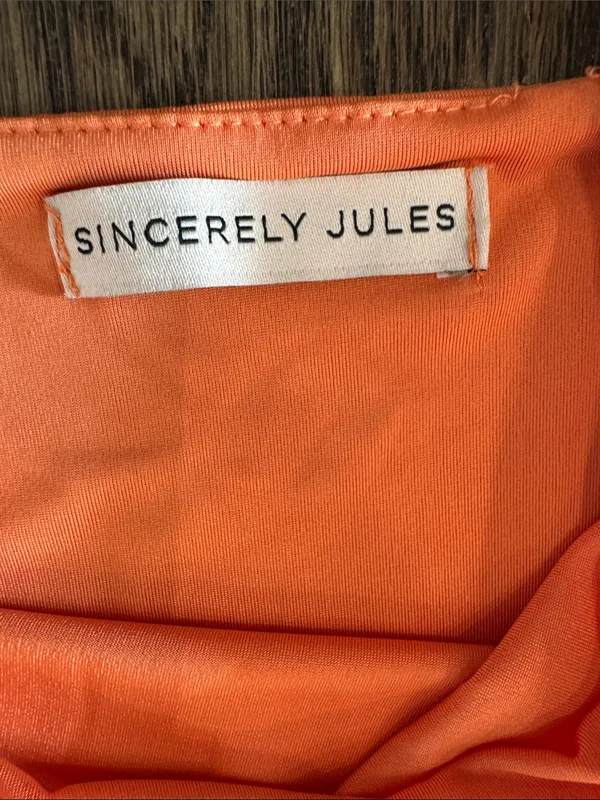 Sincerely Jules Orange Sleeveless Midi Dress - Image 2