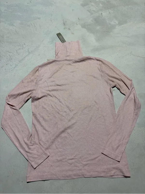 J. Crew NWT Women's Lightweight Turtleneck Long Sleeve Top pink small - Image 8