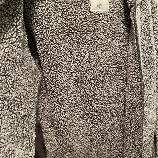 Victoria's Secret PINK Cozy Gray Sherpa Jacket M/L - Image 4