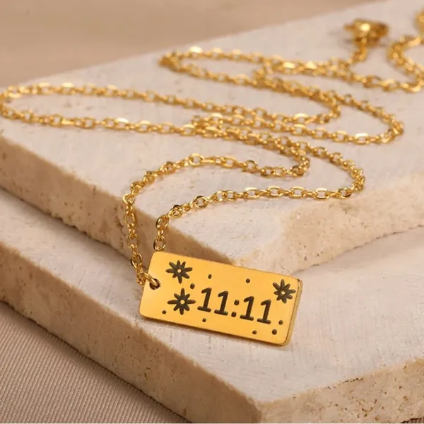 11:11 Make a Wish Necklace Gold - Image 4