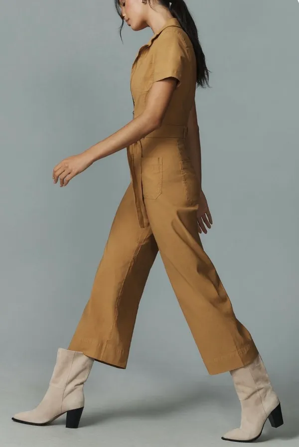 Anthropologie Maeve The Colette Weekend Zip Front Jumpsuit, Size 6 - Image 2