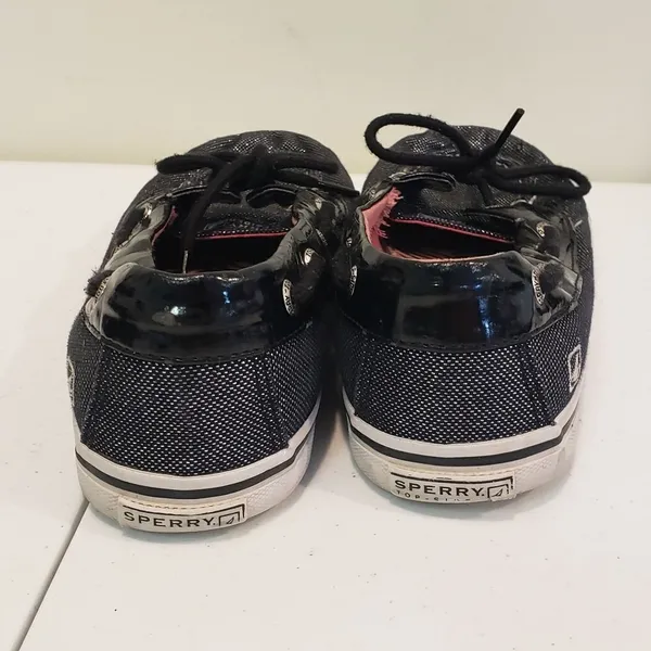 Sperry Black Canvas Boat Shoes - Image 4