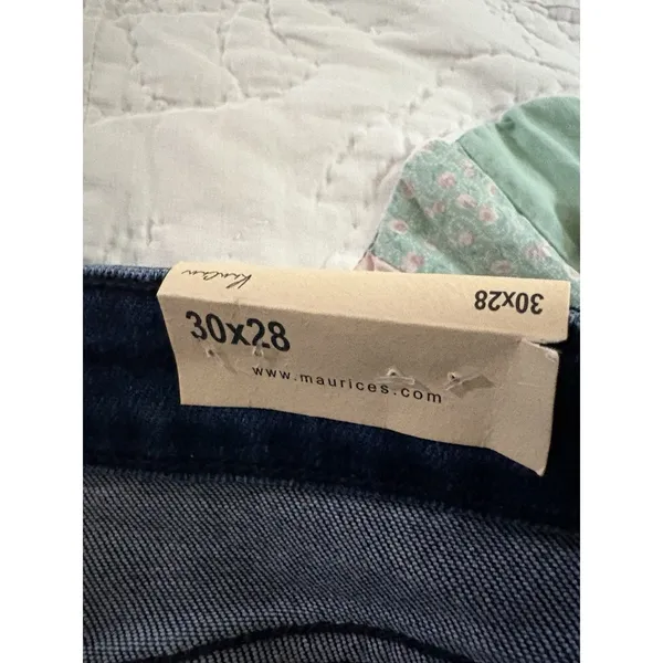 KanCan Curvy High Rise Skinny Denim Jeans 30x28 NEW Side Slit Hem Stretch - Image 7