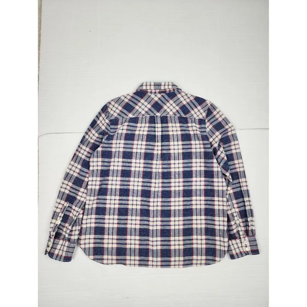 J.Crew Women's Plaid Shirt Homespun Boy Fit Popover Blouse 100% Cotton Size M - Image 3