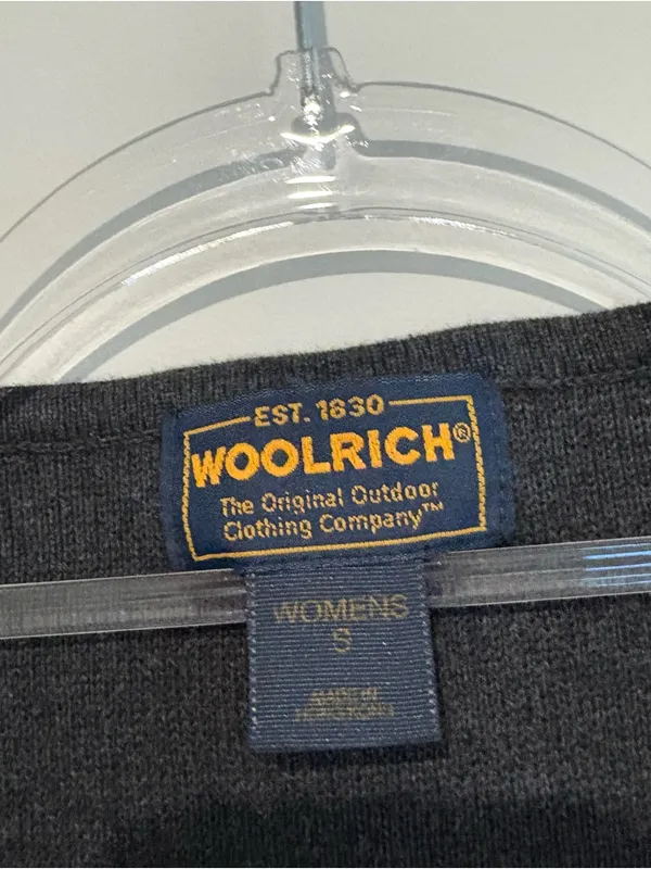 Woolrich Vintage Sweater Vest Womens‎ Christmas Trees Artsy Stitched grey Small - Image 3