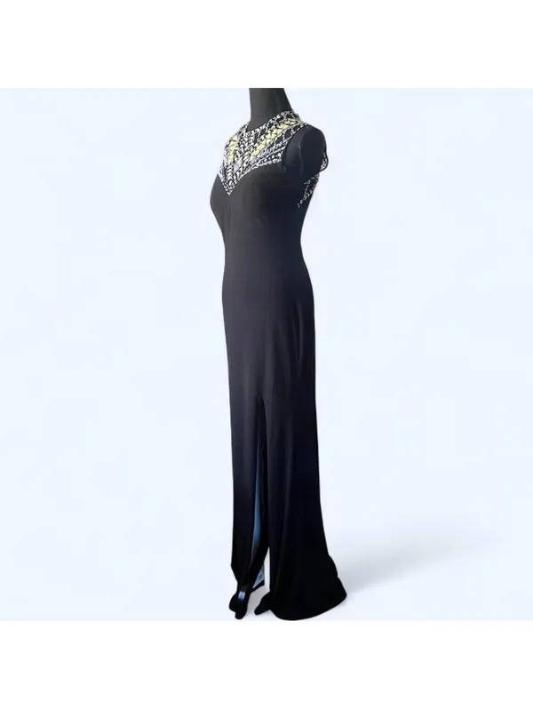 Vintage Y2K Betsy & Adam Beaded Evening Gown Size 6 🖤 - Image 5