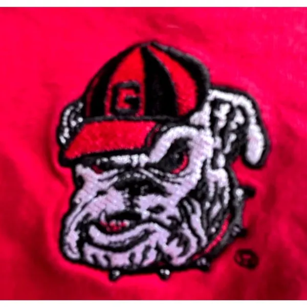 Champion Vintage Georgia Bulldogs T Shirt Large Red Short Sleeves Embroi… - Image 3