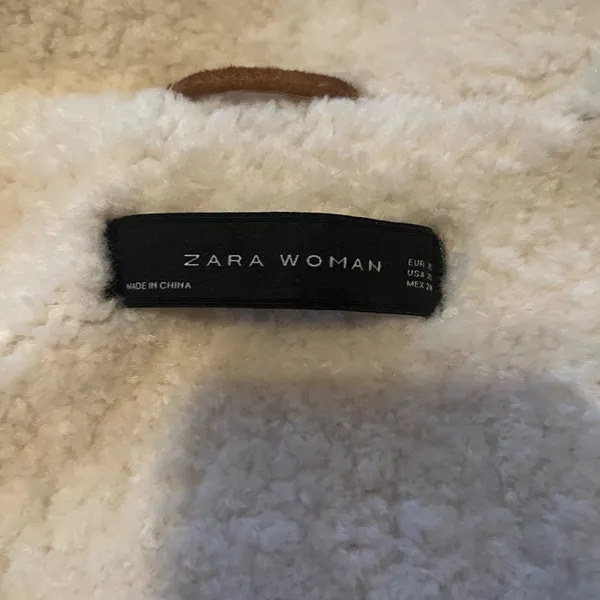 ZARA Like New  Sherpa Lined Jacket - Image 3