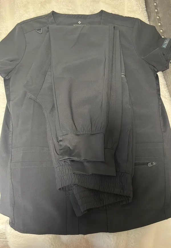 MedCouture Gray Scrub Set - Image 4