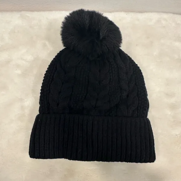 Detroit lions nfl Cozy Black Knit Beanie with Blue Lions logo Emblem! - Image 4