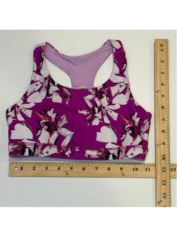 Victoria’s Secret Women’s Size 2 Floral Performance Sports Bra Crop Tank - Image 2