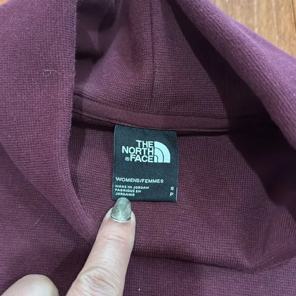The North Face Sweatshirt Womens Burgundy Cropped Turtleneck S‎ - Image 5