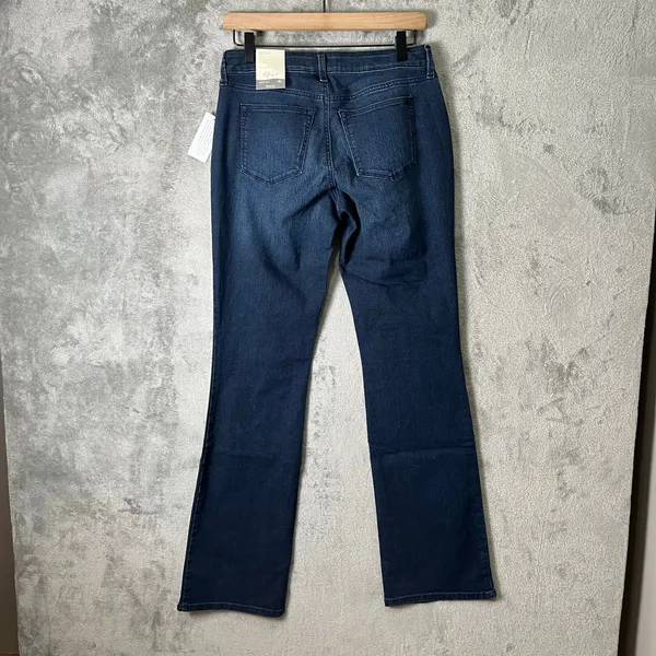 Style & Co Curvy Straight‎ Leg Jeans Low Rise 4L New Blue Cowboy Rodeo - Image 4