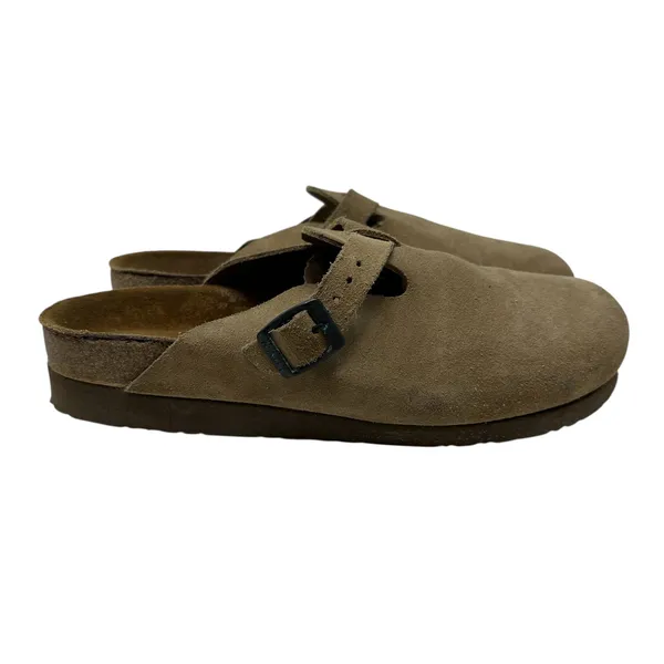 Naot Spring Clog‎ Taupe Suede Backless Tan Beige Size 41 US 10 10.5 - Image 8