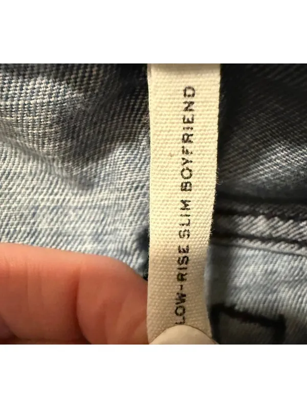 rag & bone Low-Rise cropped Slim Boyfriend Jeans, Size 24 - Image 4