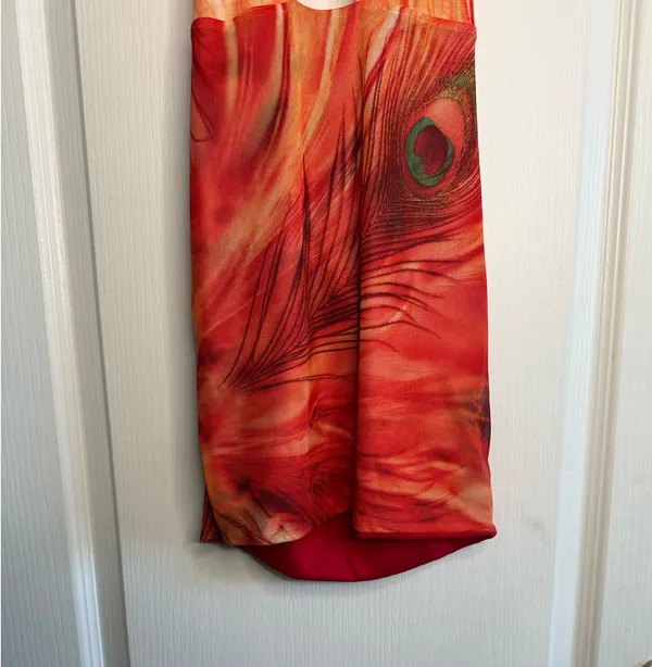 Red Halter Mini Dress Size 2 - Image 8