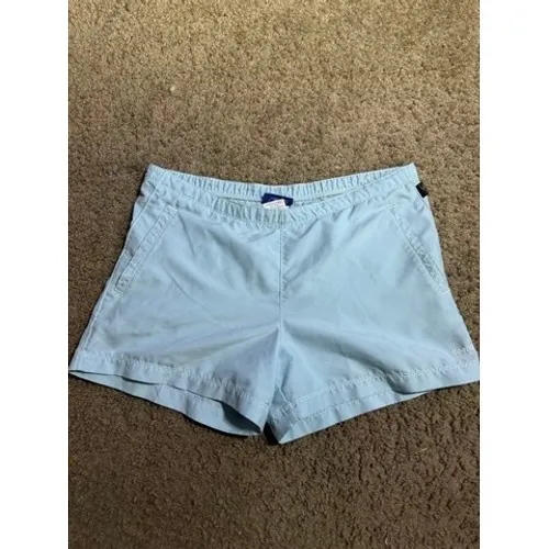 Reebok Womens Athletic Shorts Light Blue Elastic Waist Pockets‎ Size S Running - Image 2