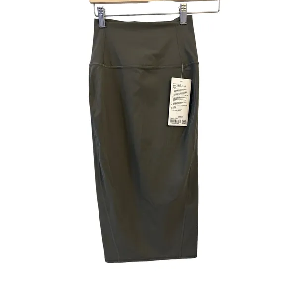 Lululemon Nulu Slim-Fit High-Rise Skirt Size 4 Army Green NWT - Image 5