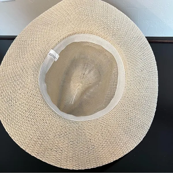 NWT cowboy hat, polyester, mock straw hat, adult - Image 7