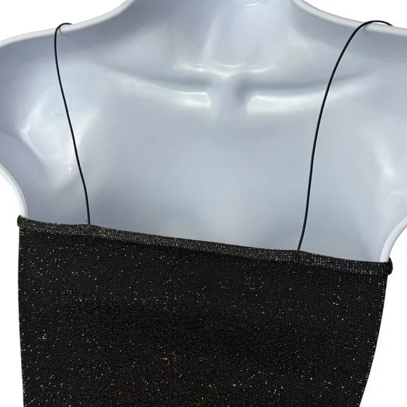 Intimately Free People Gold Sparkle Micro Brami Tank Festival Rave Whimsical M/L - Image 6