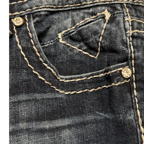 Vigoss Women's The New York Slim Boot Low Rise Blue Jeans Size 7/8 - Image 4