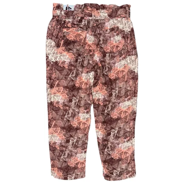 NWT Rewash Paperbag Waist Jogger Pants Abstract Print Belted High Rise Sz Large - Image 3