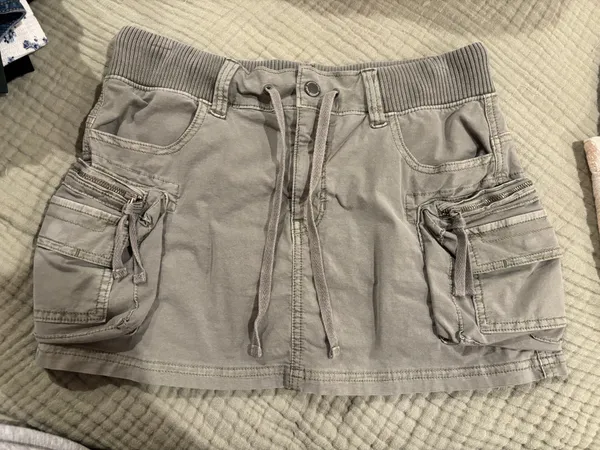 AE Snappy Stretch High-Wasted Cargo Mini Skort - Image 4