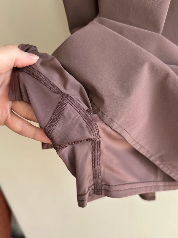Calvin Klein Performance Dress with Built-In Bike Shorts, Mauve, Size Medium - Image 9