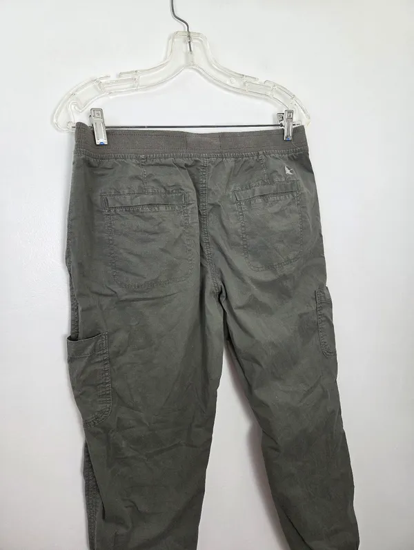 Eddie Bauer Women's Laid-back Twill Jogger Pant Dark Cool Green Size 8 Medium - Image 6