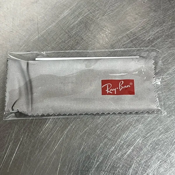 Authentic RayBan Leather Case ONLY -Black with Cleaning Cloth - NWOT - Image 4