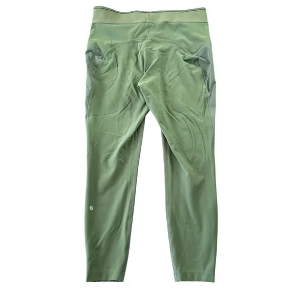 Lululemon 14 License‎ to Train High-Rise Tight Logo Waistband Grey Eucalyptus - Image 2