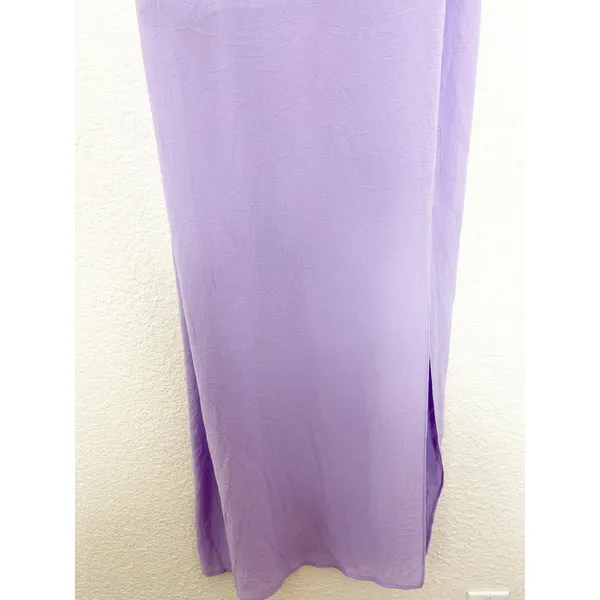 Anthropologie Line & Dot Mara Slip Maxi Dress Size Small Lavender Cocktail Chic - Image 9