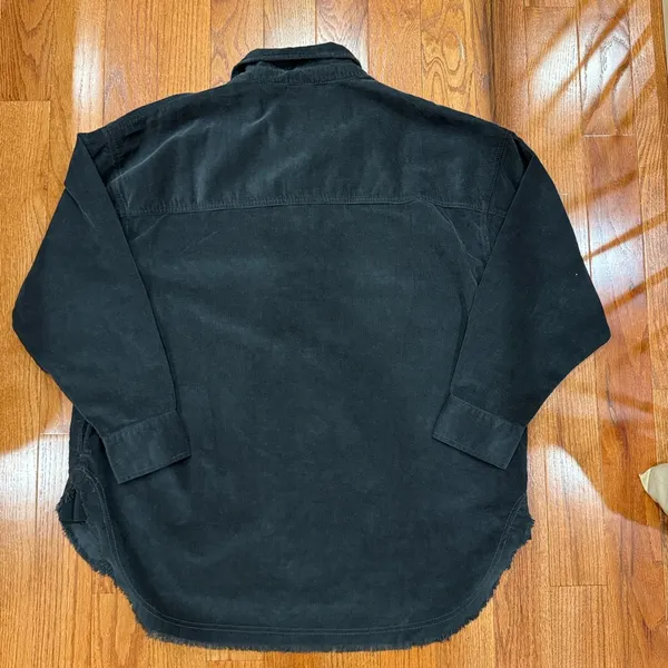 Aerie Corduroy Quarter Zip Pullover Jacket Size Large - Image 4