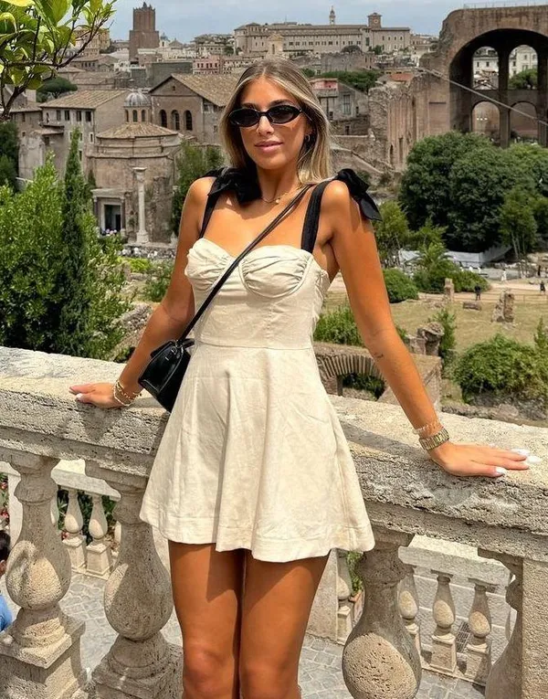 Zara Ruffled Mini Dress - Image 3