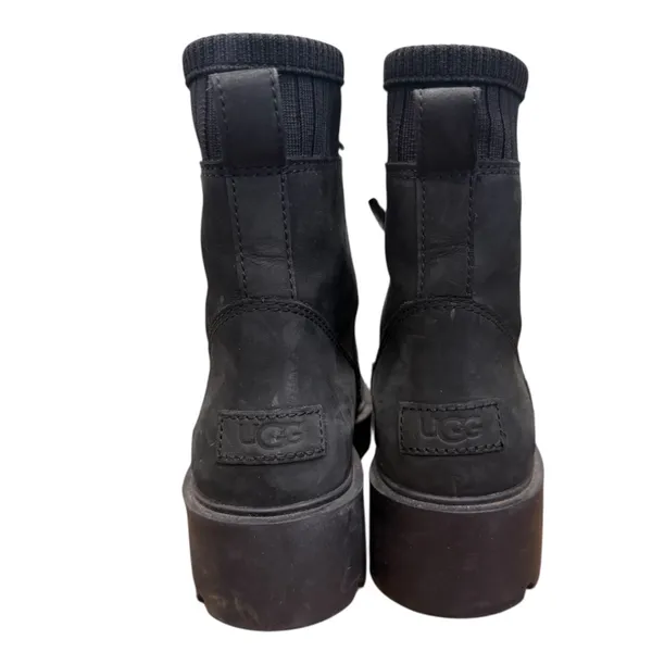 Ugg Womens Black Ballard Lace Up Boot Size 8 - Image 6