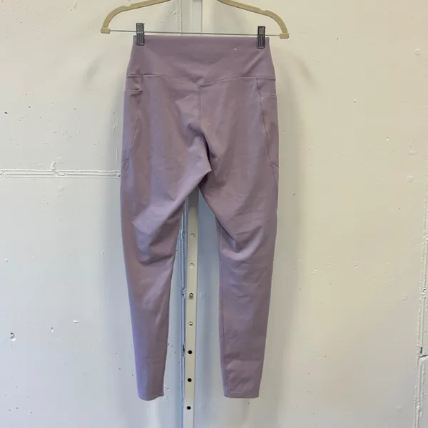 Uniqlo AIRism UV Protection Soft Pocket Leggings Purple Lilac Medium Athleisure - Image 2