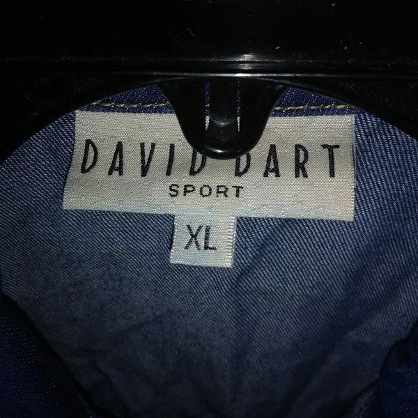 David Dart XL Jeans Shirt Top Plus Blue - Image 2