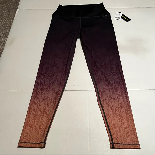 AR-33 Alpha High Waist Gray Purple Ombré Womens‎ SZ Medium Athletic Leggings NEW - Image 3