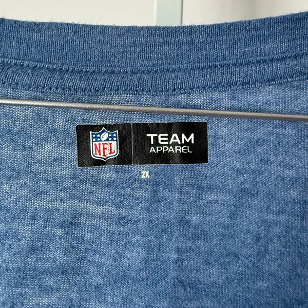 NFL Team Apparel‎ 2X Blue Los Angeles Rams T-Shirt Fan Gear Sporty Athleisure - Image 4