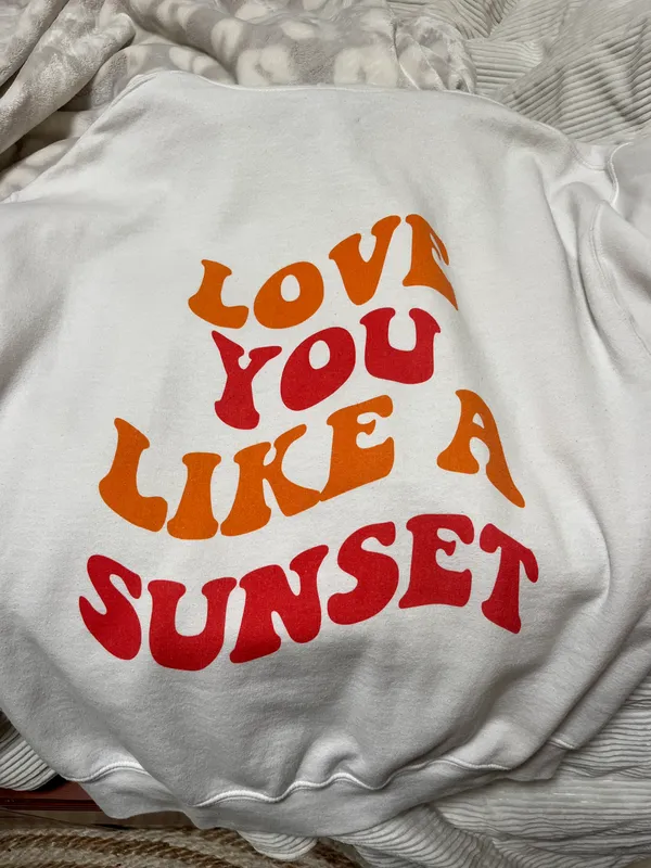 Gildan Love you like a sunset sweatshirt - Image 3