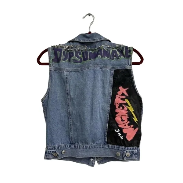 Ki-ko-mo Vintage Custom Denim Vest L/G Blue - Image 3