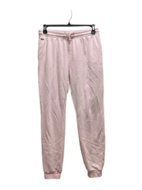 Lacoste Jogger Pants Pink Size 40 (M) Preppy Loungewear Athleisure Casual Spring - Image 2