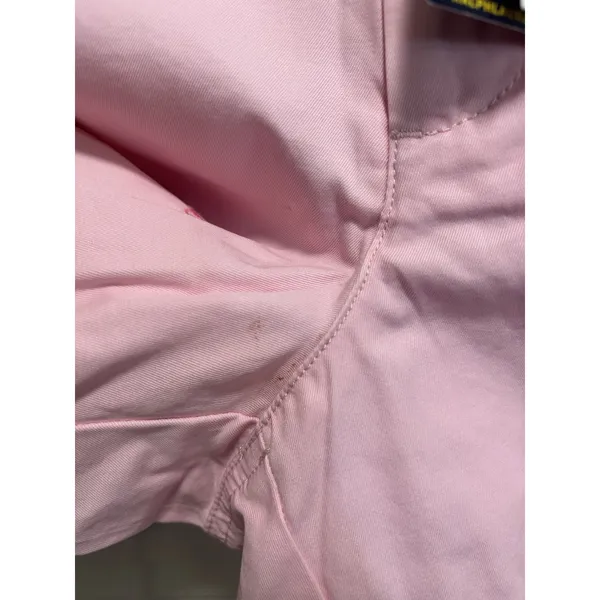 Polo Ralph Lauren NWT Soft Cotton Shorts Size 8 Zip Mid Rise Pink Embroidery - Image 5